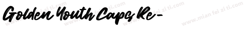 Golden Youth Caps Re字体转换